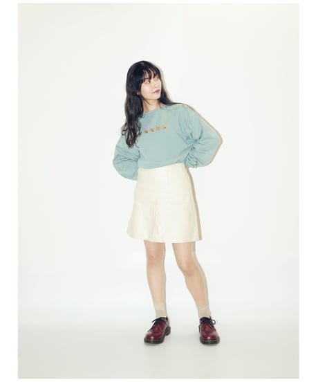 yuuku LONG TEE 【SPRAY GREEN】