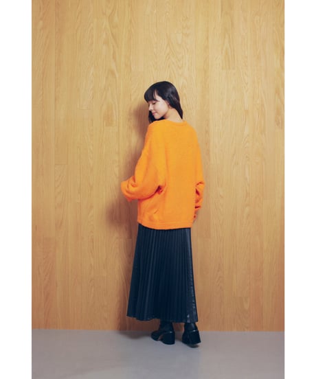 BOUCLE KNIT PULLOVER【ORANGE】