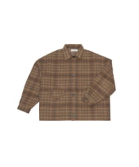 CHECKED JACKET【BROWN】