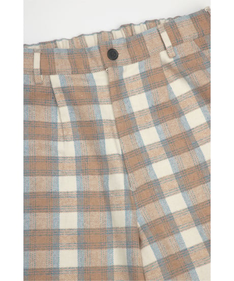 CHECKED PANTS【WHITE】