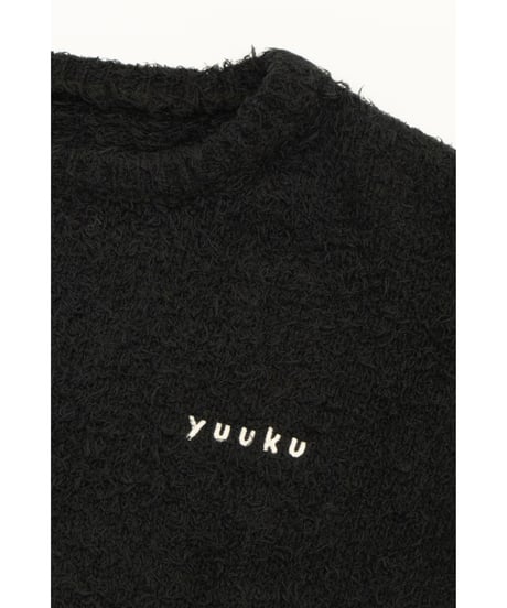 BOUCLE KNIT PULLOVER【BLACK】