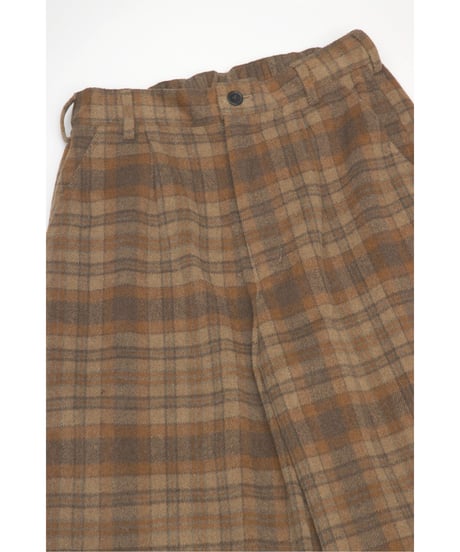 CHECKED PANTS【BROWN】