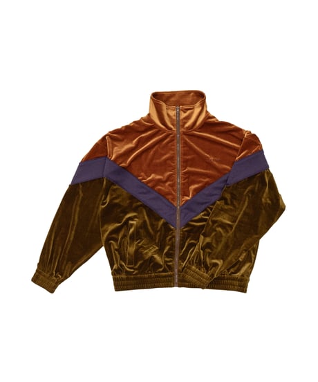 VELOR TWO TONE JACKETS【ORANGE】 | yuuku SHOP