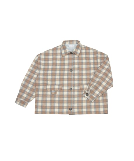 CHECKED JACKET 【WHITE】