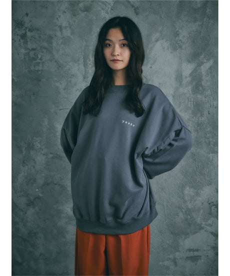 yuuku SWEAT SHIRTS【CHARCOAL NAVY】