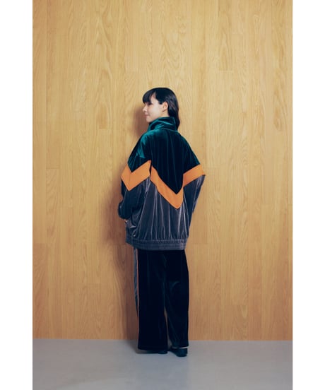 VELOR TWO TONE JACKETS【GREEN】