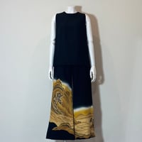 留袖　ワイドパンツのセットアップ