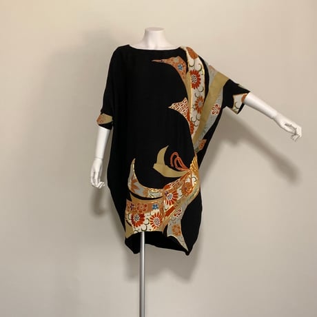 彩　着物リメイク♪ 華やかな袋帯と留袖からロングワンピース❣️ 彩 着物リメイク♪ 華やかな袋帯と留袖からロングワンピース❣️