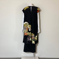 留袖　ロングトップスとパンツのセットアップ