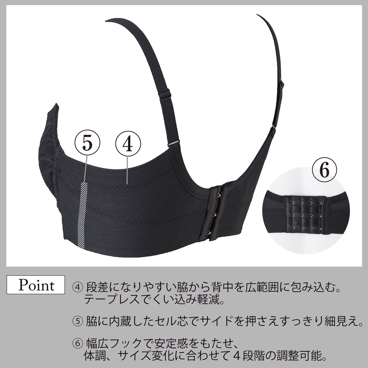 Be-fit】すらっとシェイプ ブラジャー | LUPINUS Beauty