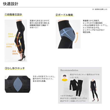 【Be-fit】 燃活®サポート美脚レギンスプラス