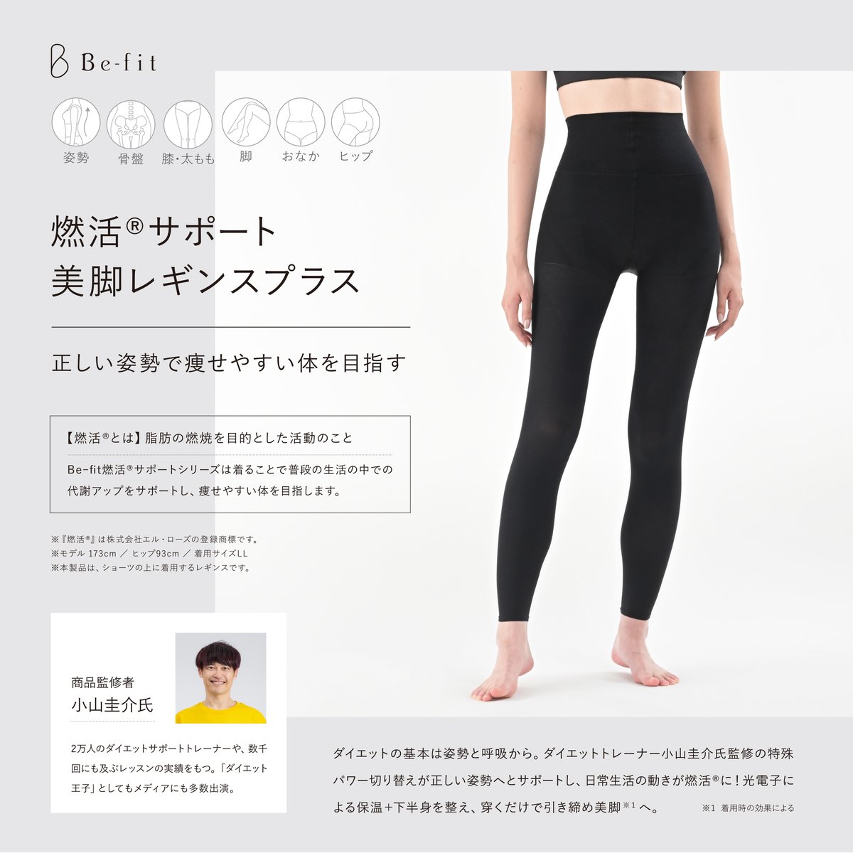Be-fit】 燃活®サポート美脚レギンスプラス | LUPINUS Beauty