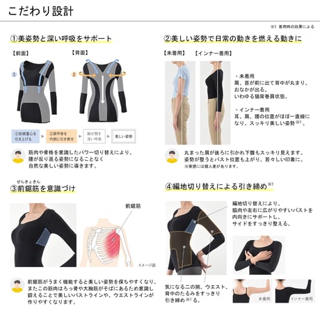 【Be-fit】 燃活®サポート美姿勢インナープラス