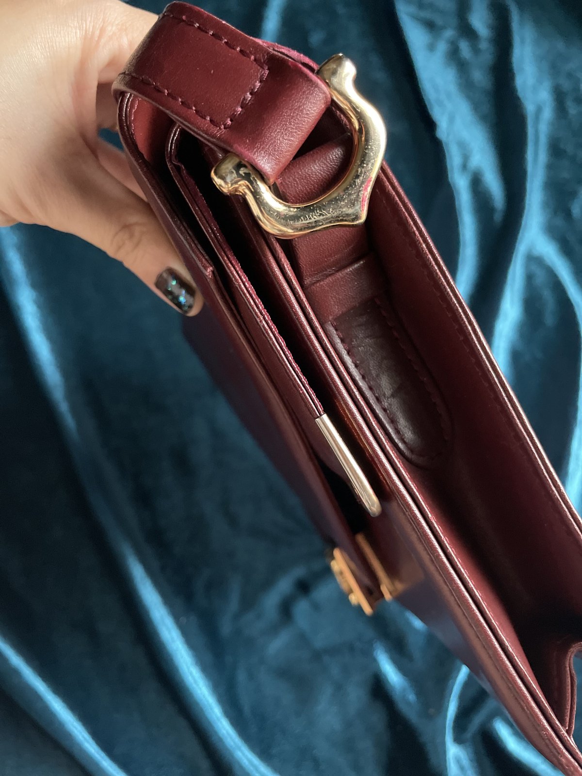 カルティエ レザー フラップバッグ Cartier 