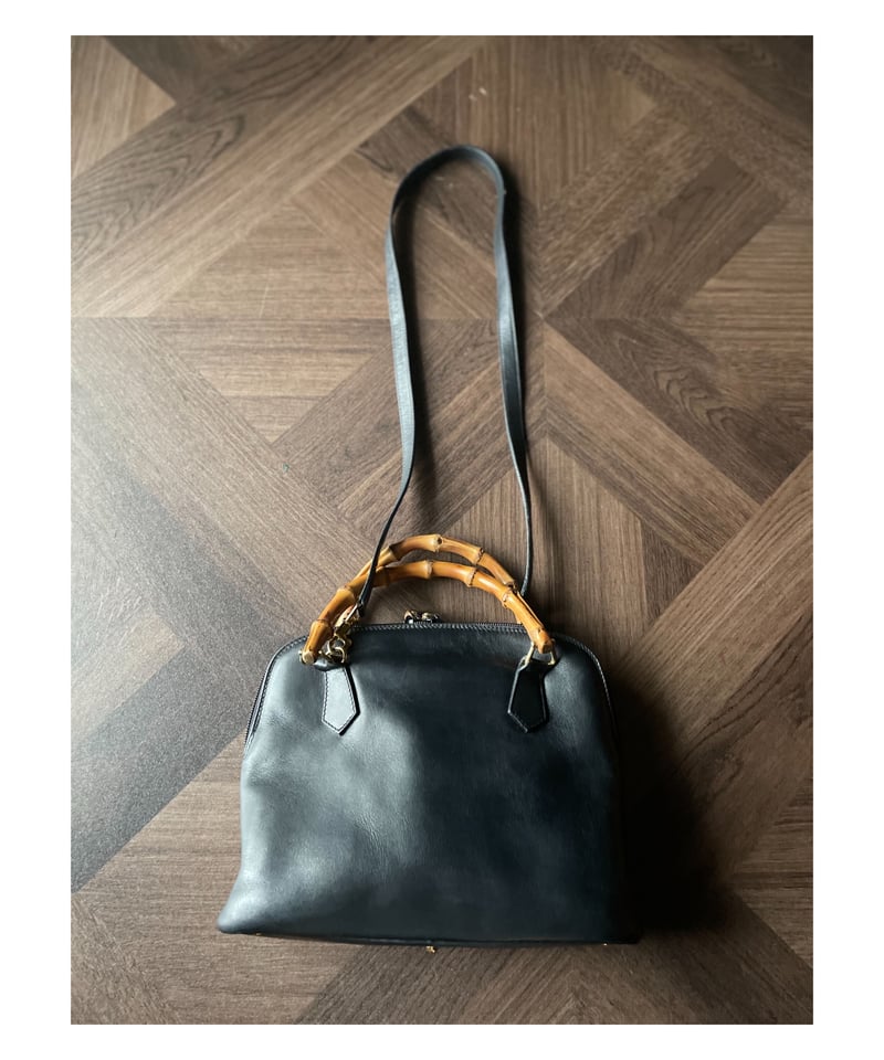 Vintage GUCCI バンブー 2WAY バッグ GUCCI グッチバンブーバッグ2wayショルダー付きヴィンテージ