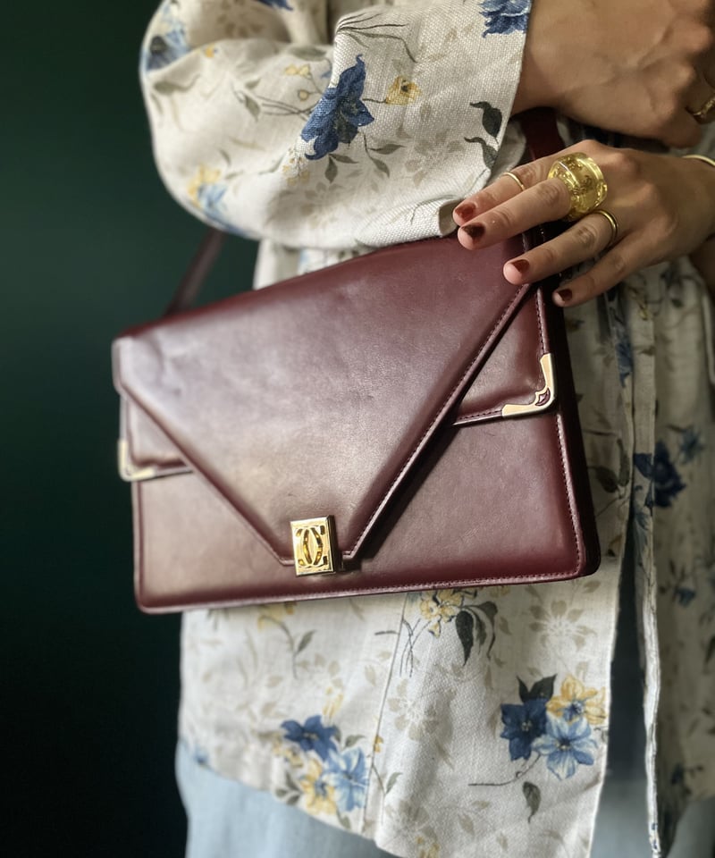 カルティエ レザー フラップバッグ Cartier 