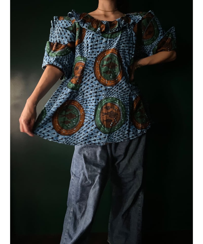African batik vintage blouse | ERIC VINTAGE