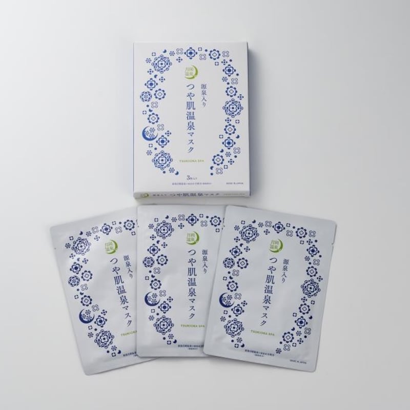 月岡温泉限定】源泉入りつや肌温泉マスク3枚入 | 白玉の湯泉慶華鳳