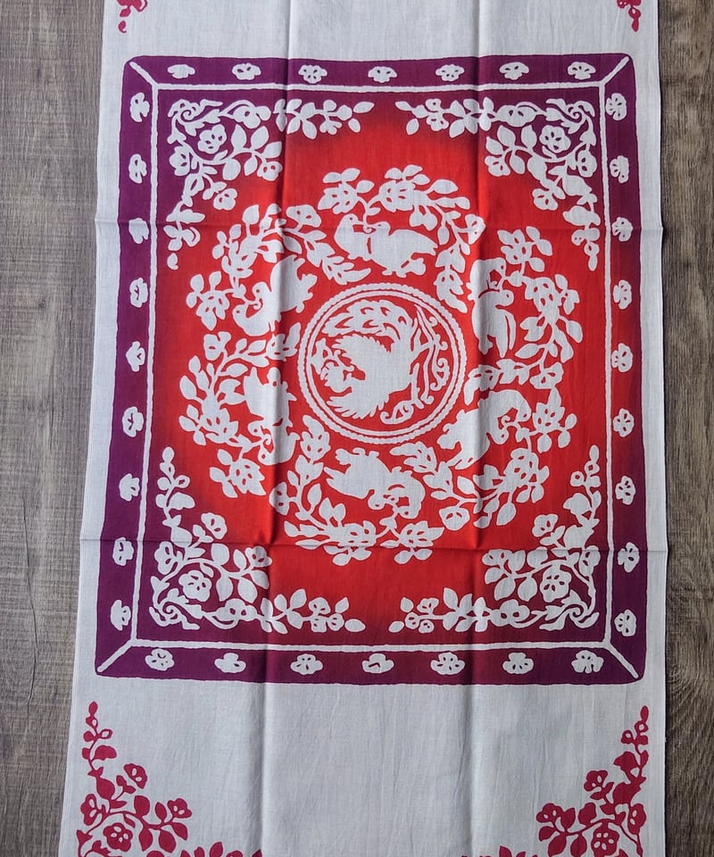 手ぬぐい 正倉院宝物 金銀平脱皮箱 Tenugui Shosoin Treasure -gol