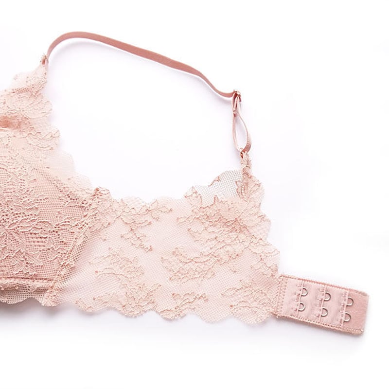 LA VIE A DEUX ラヴィアドゥ フリーカットレース ソフトブラ（ベージュ