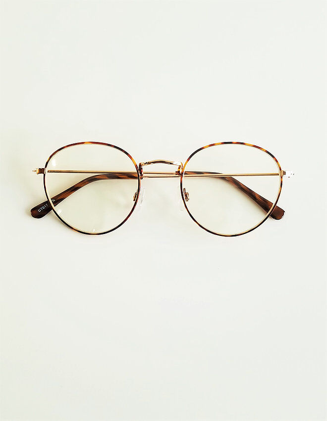 CT017 べっ甲フレームクリアレンズ | chachowl eye wear