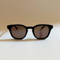 5041　Mat Black Sunglasses / ブラウンミラーレンズ