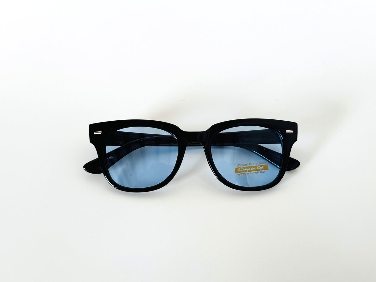 B073 ブラック サングラス / Lt.blueﾚﾝｽﾞ | chachowl eye wear