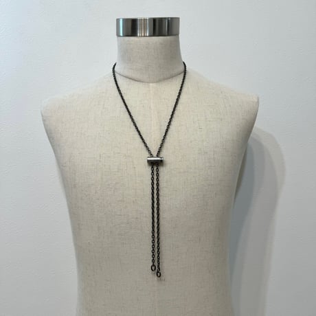 Aged Full Metal Stopper Chain Necklace