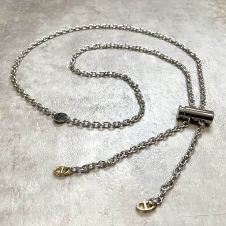 Full Metal Stopper Chain Necklace