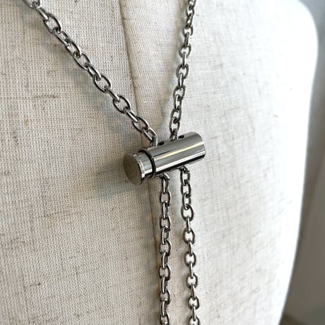 Full Metal Stopper Chain Necklace