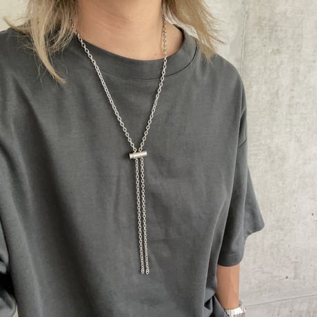 Full Metal Stopper Chain Necklace
