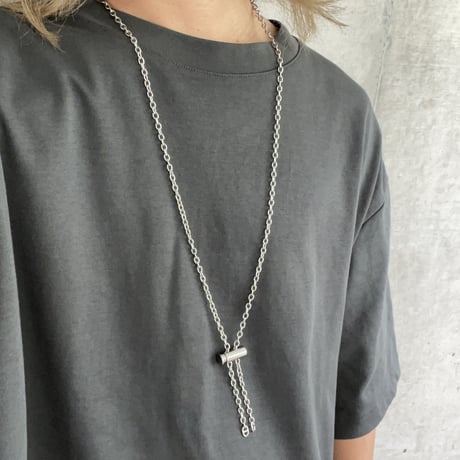 Full Metal Stopper Chain Necklace
