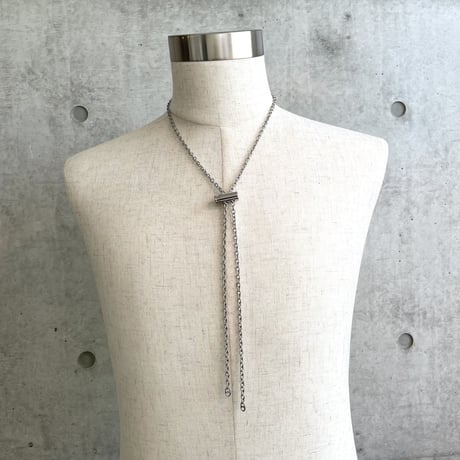 Full Metal Stopper Chain Necklace