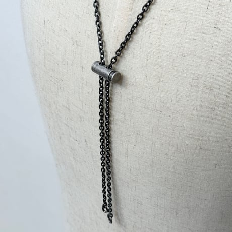 Aged Full Metal Stopper Chain Necklace