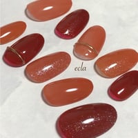 ［082］テラコッタ×ボルドー