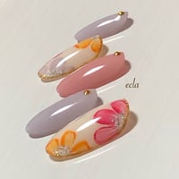 ［073］フラワー×くすみカラー