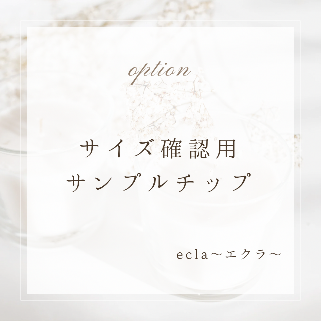 サイズ確認用ネイルチップ | ecla ～エクラ～