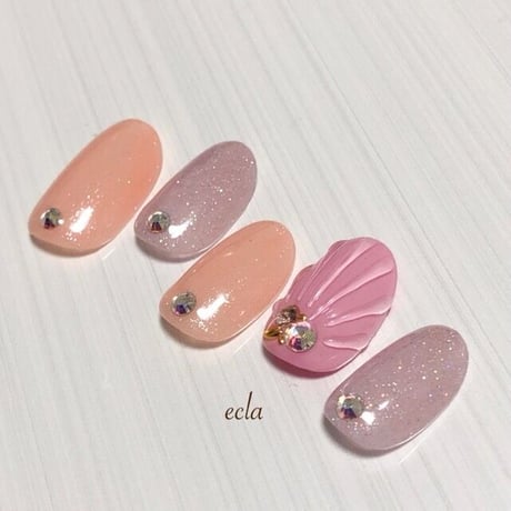 ［065］マーメイド×ピンクベージュ