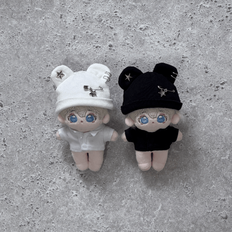 ❁*.C.*❀様ぬい服ふわふわうさ耳着ぐるみ 16cm にじぬい 推しぬい ぬい服】ぬいぐるみ用うさ耳着ぐるみ・ うさ耳シューズ・バッグ
