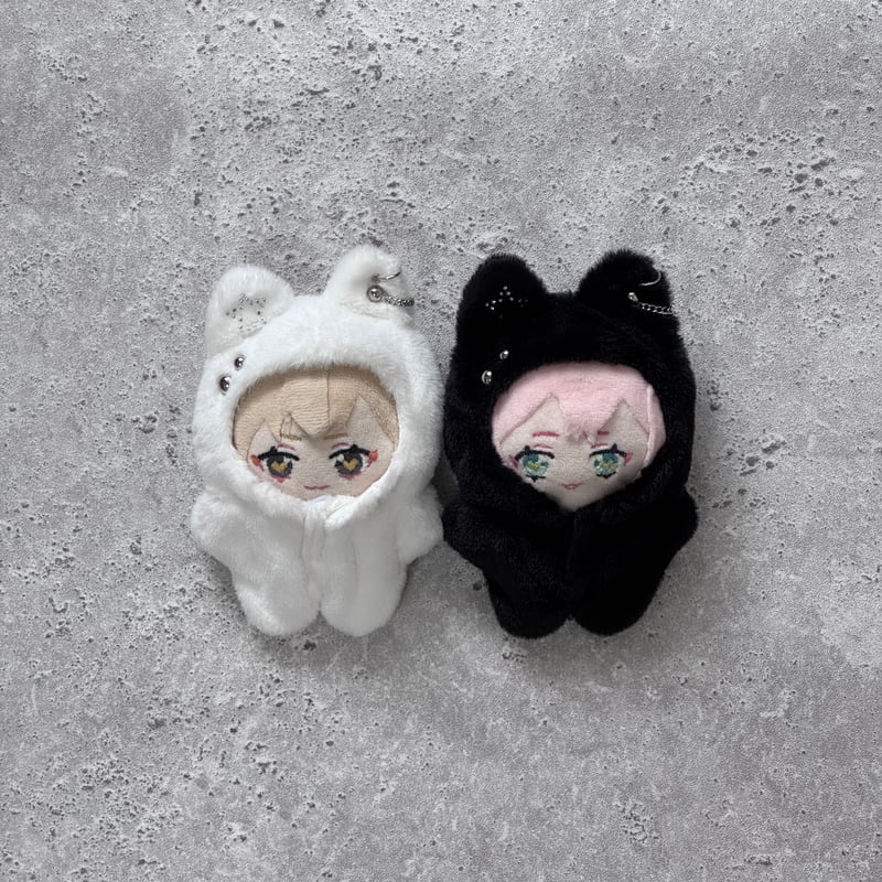 おすわりぬい服 着ぐるみ ツイードにゃんこ ねこ シャム猫