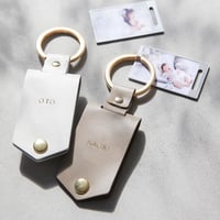 【本革仕様】KeyRingネーム金箔押し