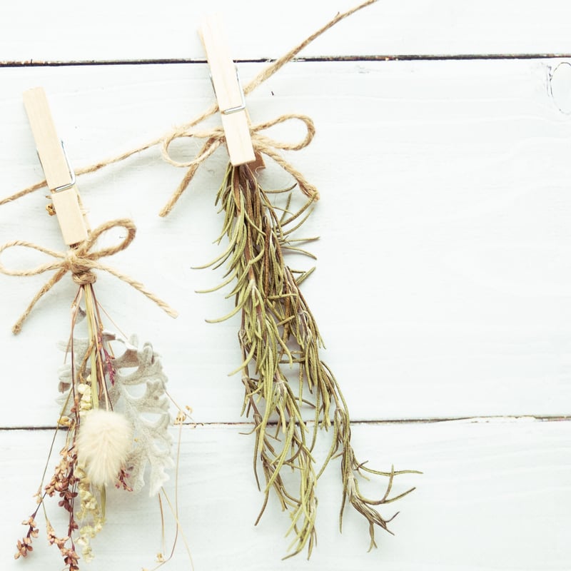 ハーブを楽しめる ドライフラワー ガーランド no.3 | Yu and Naomi