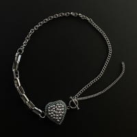 HEART MOTIF CHOKER GREEN