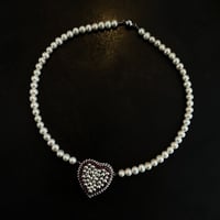 HEART MOTIF PEAL NECKLACE