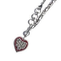 HEART MOTIF NECKLACE RED