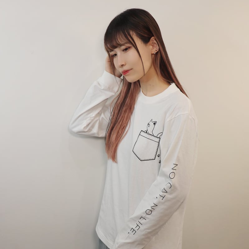 ロングTシャツ NO CAT, NO LIFE | makanonrecords-store