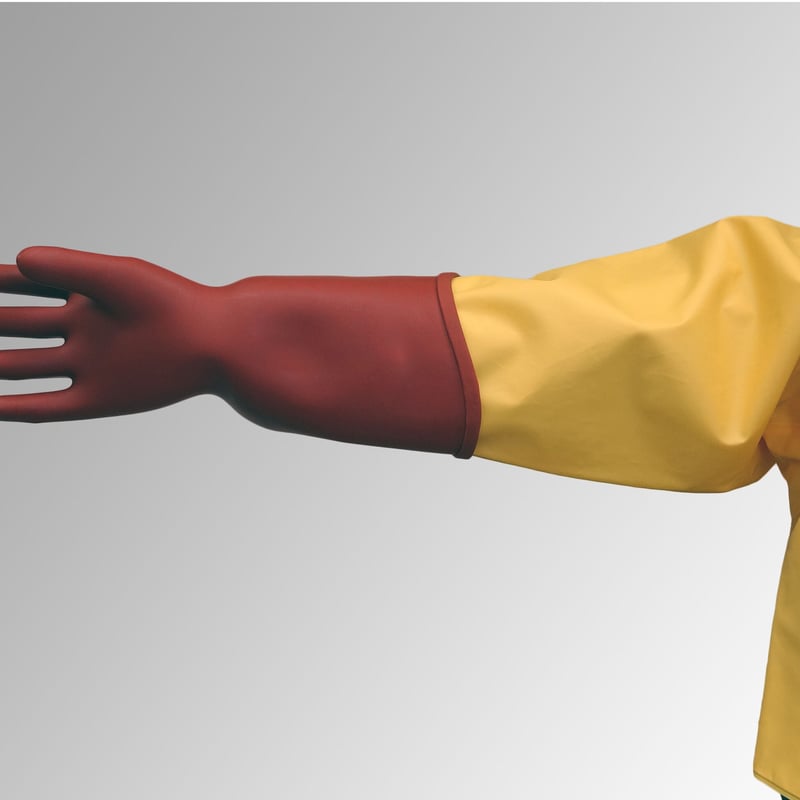 550 高圧ゴム手袋（胴太型）試験成績書＆無料チケット×2付