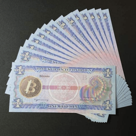 仮想通貨（模擬紙幣）1ビット札 24枚