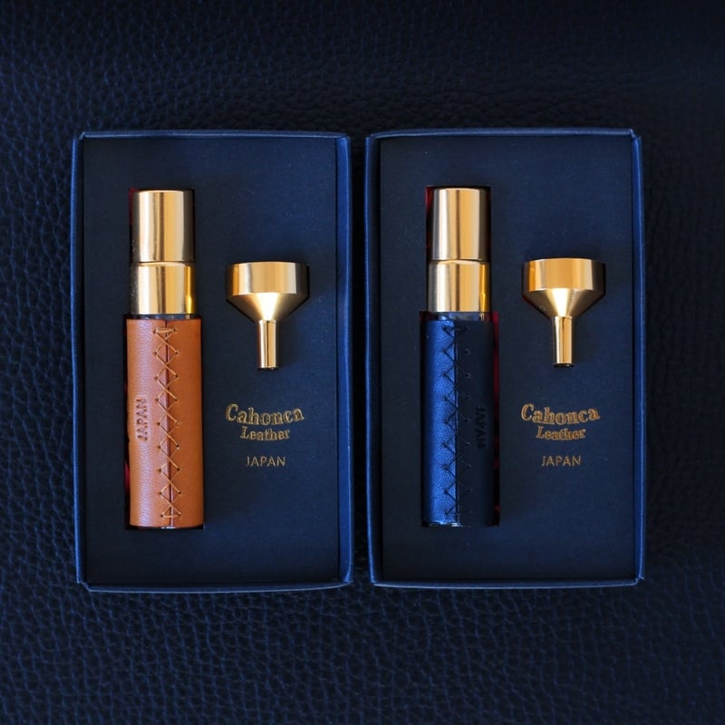 ガラス製アドマイザー5ml 本革巻（名入れ無料） | Cahonca Leather