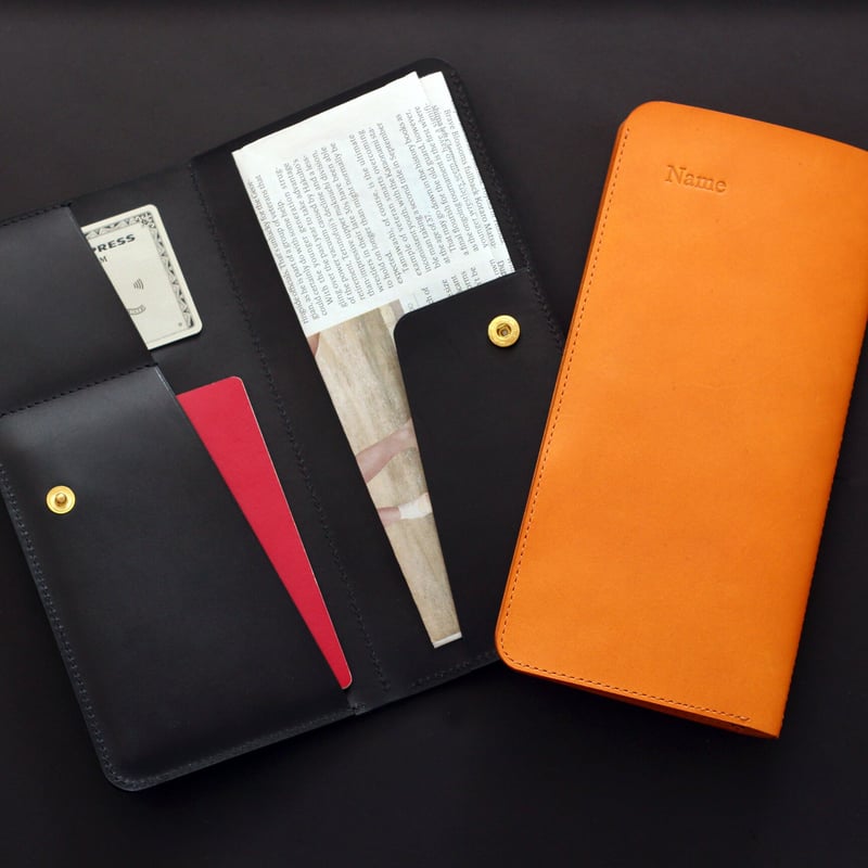 本革パスポートケース(名入れ無料) | Cahonca Leather